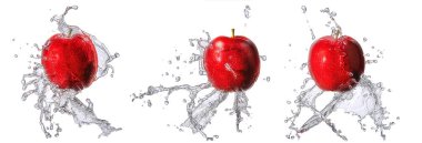 Su sıçrama izole apple ile
