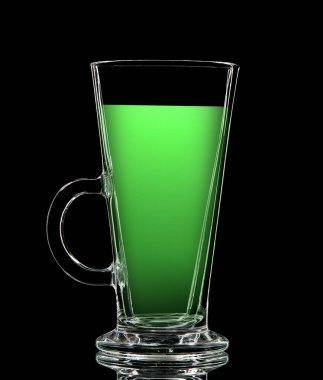 Siluet siyah atış için renkli cam