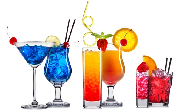 Alcohol cocktail instellen — Stockfoto