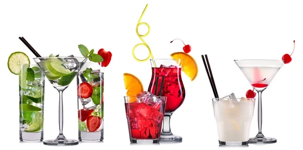 Alcohol cocktail instellen — Stockfoto