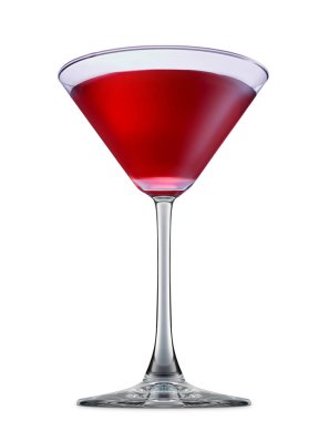alkol beyaz zemin üzerine izole kokteyl