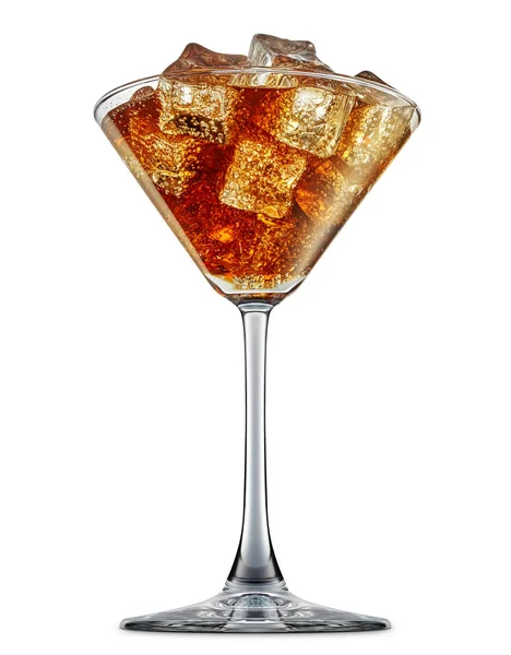 Alkol beyaz zemin üzerine izole kokteyl — Stok fotoğraf