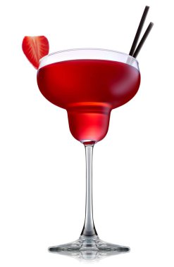 alkol beyaz zemin üzerine izole kokteyl