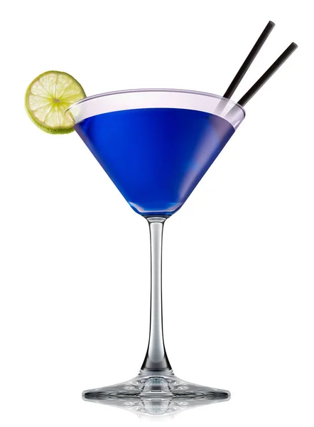 Алкогольний коктейль ізольований на білому фоні — стокове фото