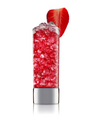 alkol beyaz zemin üzerine izole kokteyl