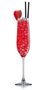 alkol beyaz zemin üzerine izole kokteyl