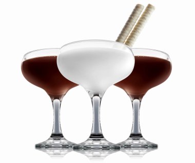 Kokteyl beyaz ayarla