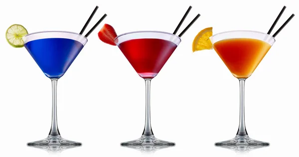 Alcohol cocktail set — Stock Photo, Image