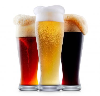 Köpük soğuk bira kupa topluluğu