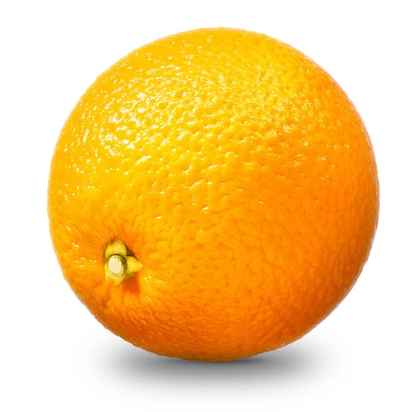 Fruta laranja fresca isolada sobre fundo branco — Fotografia de Stock