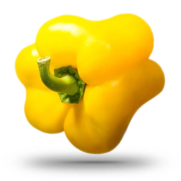 Sweet yellow pepper isolated on white background — Stock Photo, Image