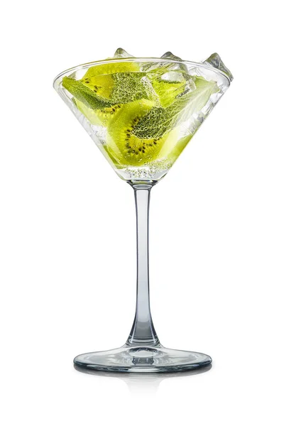 Cóctel Mojito en vaso de martini aislado en blanco —  Fotos de Stock
