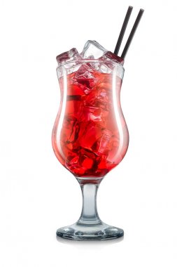 Kasırga cam üzerinde beyaz izole kozmopolit