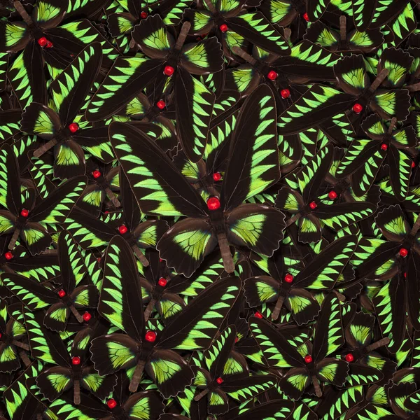 Абстрактный Узор Разноцветных Бабочек — стоковое фото