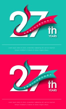 Yıldönümü Amblemler şablon tasarımı