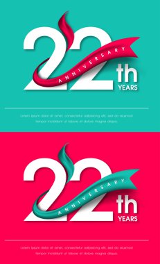 Yıldönümü Amblemler şablon tasarımı