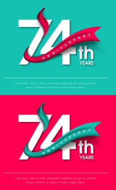 Yıldönümü Amblemler şablon tasarımı