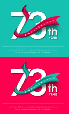 Yıldönümü Amblemler şablon tasarımı