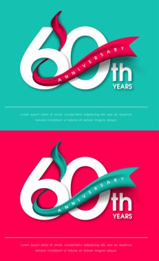 Yıldönümü Amblemler şablon tasarımı