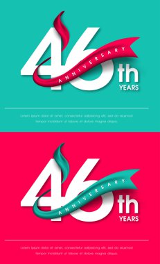 Yıldönümü Amblemler şablon tasarımı
