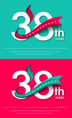 Yıldönümü Amblemler şablon tasarımı