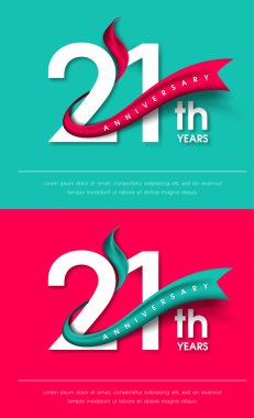 Yıldönümü Amblemler şablon tasarımı