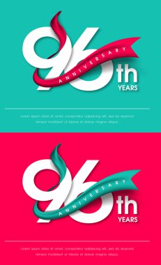 Yıldönümü Amblemler şablon tasarımı