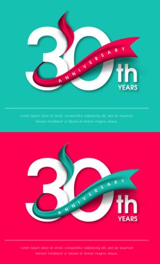 Yıldönümü Amblemler şablon tasarımı