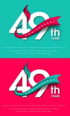 Yıldönümü Amblemler şablon tasarımı