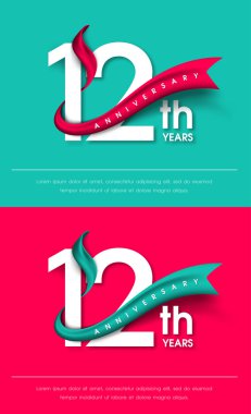 Yıldönümü Amblemler şablon tasarımı