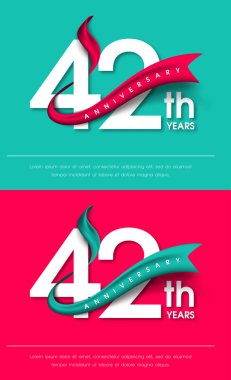 Yıldönümü Amblemler şablon tasarımı