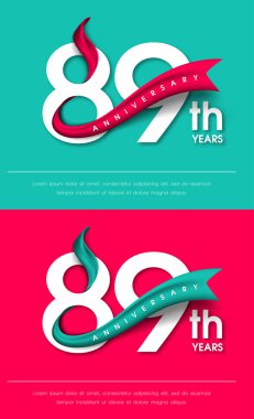 Yıldönümü Amblemler şablon tasarımı