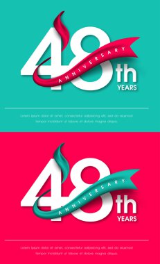 Yıldönümü Amblemler şablon tasarımı