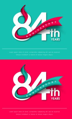 Yıldönümü Amblemler şablon tasarımı