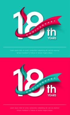 Yıldönümü Amblemler şablon tasarımı