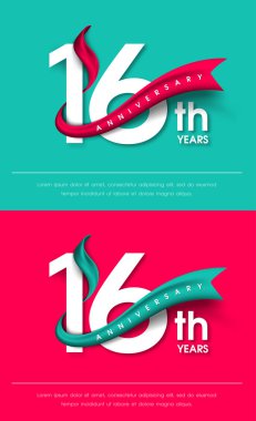 Yıldönümü Amblemler şablon tasarımı