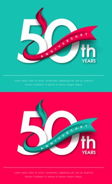 Yıldönümü Amblemler şablon tasarımı