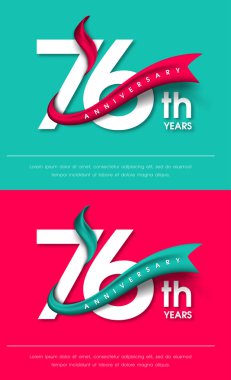 Yıldönümü Amblemler şablon tasarımı