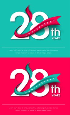 Yıldönümü Amblemler şablon tasarımı