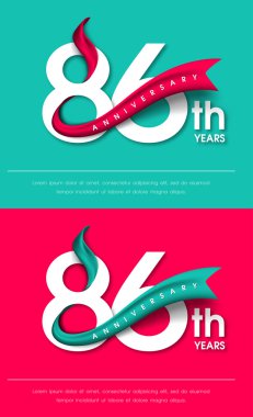 Yıldönümü Amblemler şablon tasarımı