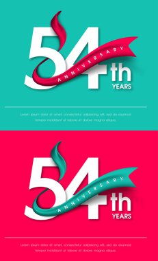 Yıldönümü Amblemler şablon tasarımı