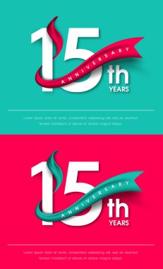 Yıldönümü Amblemler şablon tasarımı