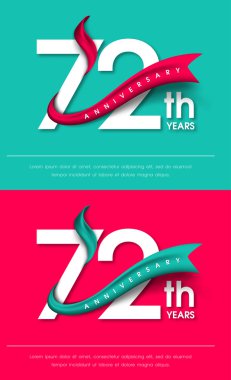 Yıldönümü Amblemler şablon tasarımı