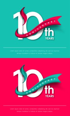 Yıldönümü Amblemler şablon tasarımı