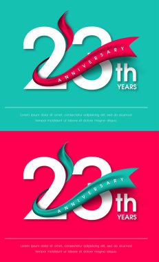 Yıldönümü Amblemler şablon tasarımı