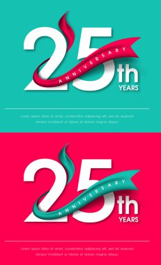 Yıldönümü Amblemler şablon tasarımı