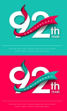 Yıldönümü Amblemler şablon tasarımı