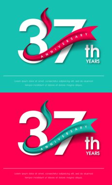 Yıldönümü Amblemler şablon tasarımı