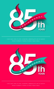 Yıldönümü Amblemler şablon tasarımı
