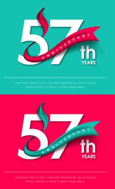 Yıldönümü Amblemler şablon tasarımı